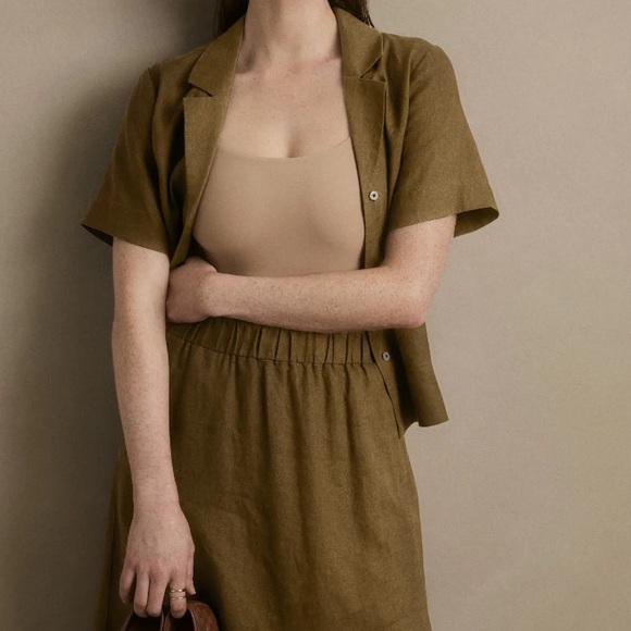 Quince 100% European Linen Short Sleeve Shirt - Picture 3 of 6